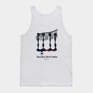 Bold monkey print "Zanzibar red colobus" Tank Top